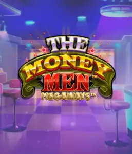 Experience the dynamic world of The Money Men Megaways slot by Pragmatic Play, showcasing a vibrant logo with shining stars against a lavish casino setting. This graphic captures the glamour and excitement of Megaways slots with its striking ambiance and design. Ideal for slot game lovers looking for a taste of Vegas. 